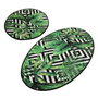 Mijölnir Juego de alfombrillas de baño Tropic Djt Multicolor de 2 piezas